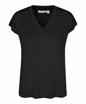 1002960 MaEfa Top - Black RecycledPolyesterBlend