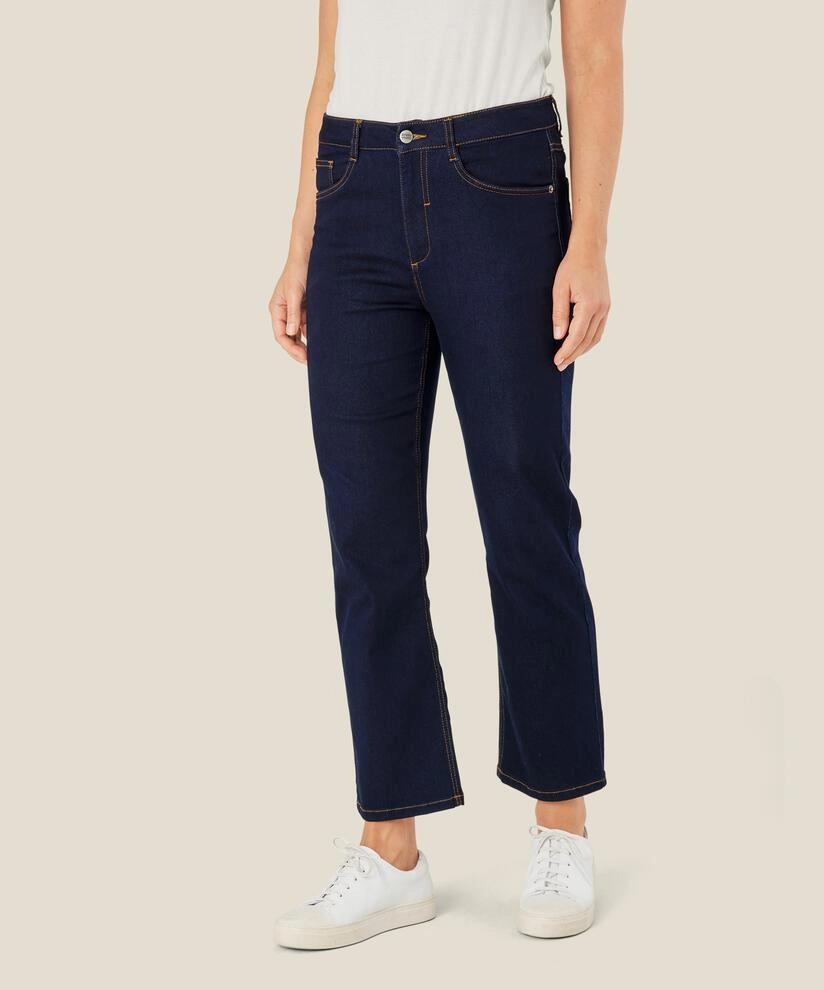 Neutral Tone Flexible Fabric 1006166 MaPaulo Trousers - Dark Denim