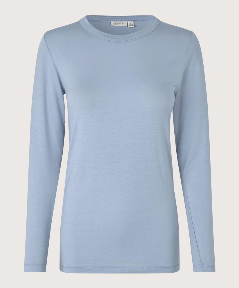 1006182 MaDoritla Top - Blue Fog ThermalRegulating Fabric Relaxed Look