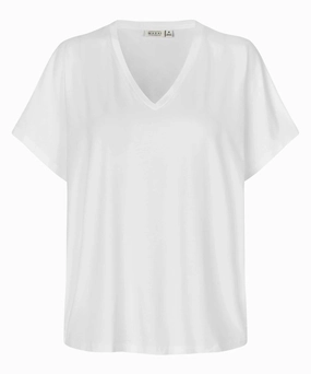 Double Stitched Hems 1007330 MaBadu Top - White