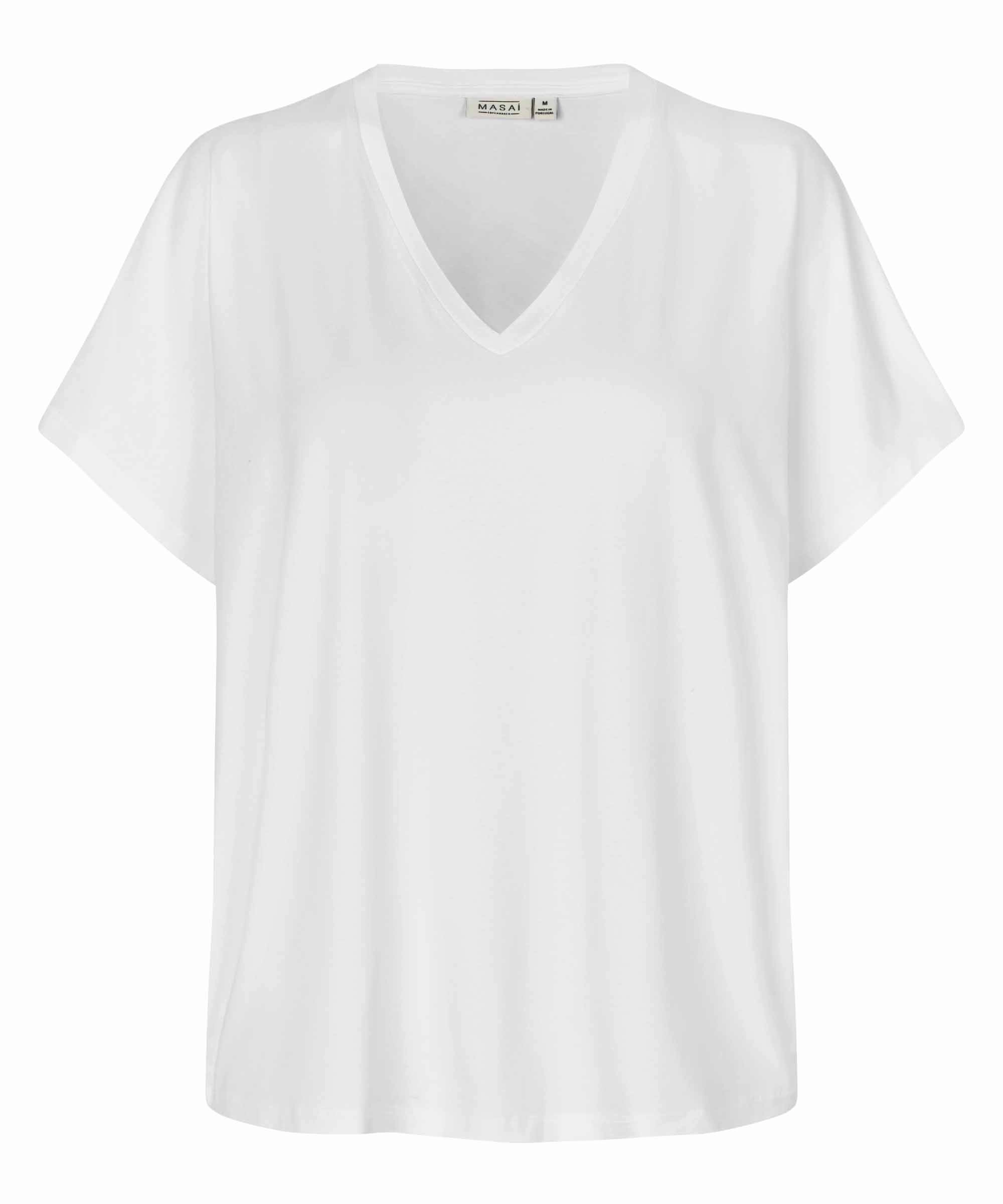 1007330 MaBadu Top - White VentilatedMeshPaneling RelaxedNeckline