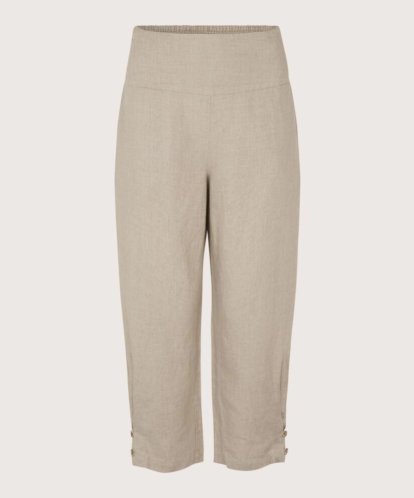 All Around Fit 1007443 MaPenna Linen Trousers - Natural