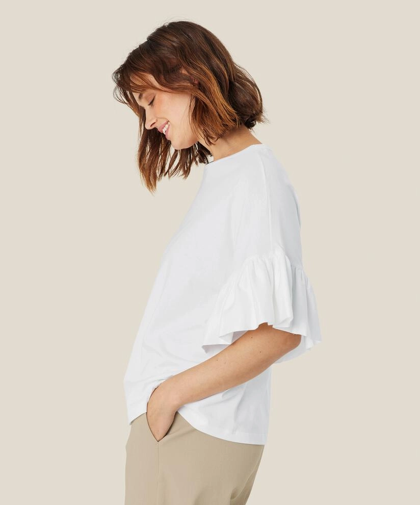 SunProtective RibbedCollar 1008932 MaDalit Top 1000S White