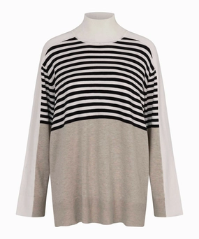 AntiPillTreatment BreathableMeshInsert 1009075 MaFawn Sweater - Beige/Black
