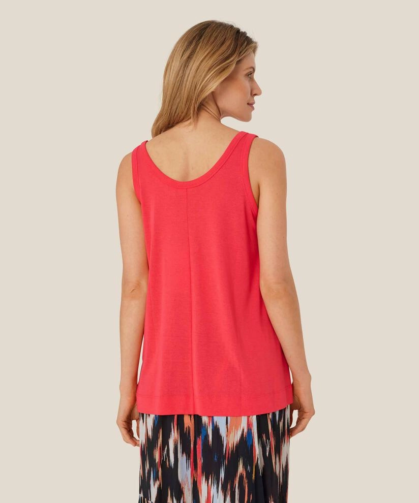 Friction Resistant Finish MoistureWickingTechnology 1009441 MaEritta Tank Top - Hibiscus Red