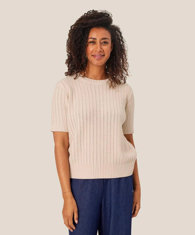 1010261 MaFallan Top - Whitecap OEKOTEX Certified Fabric BrushedInnerSurface