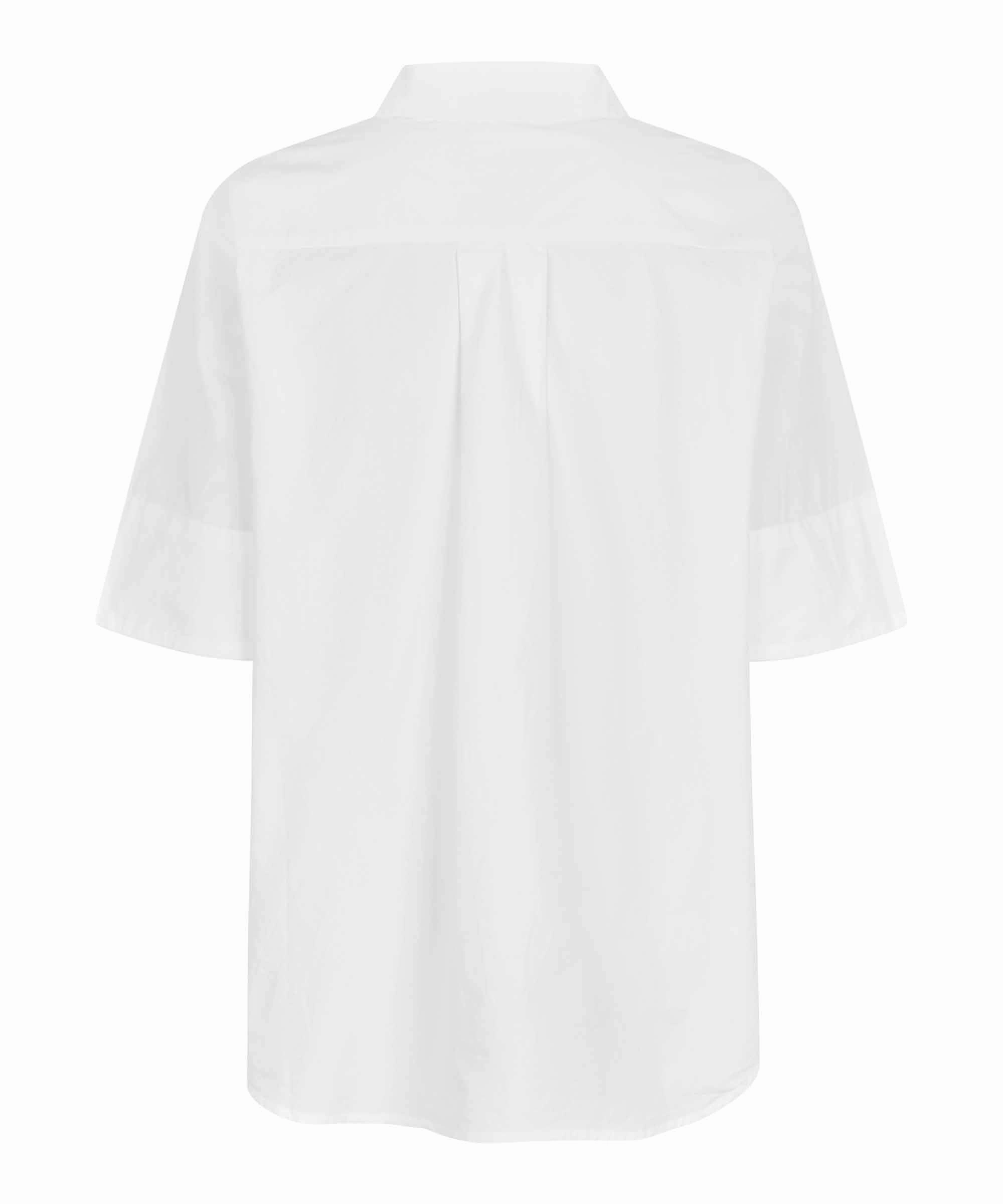Versatile Layering Cut Wrinkle Resistant Treatment 1010576 MaIlbato Shirt - White
