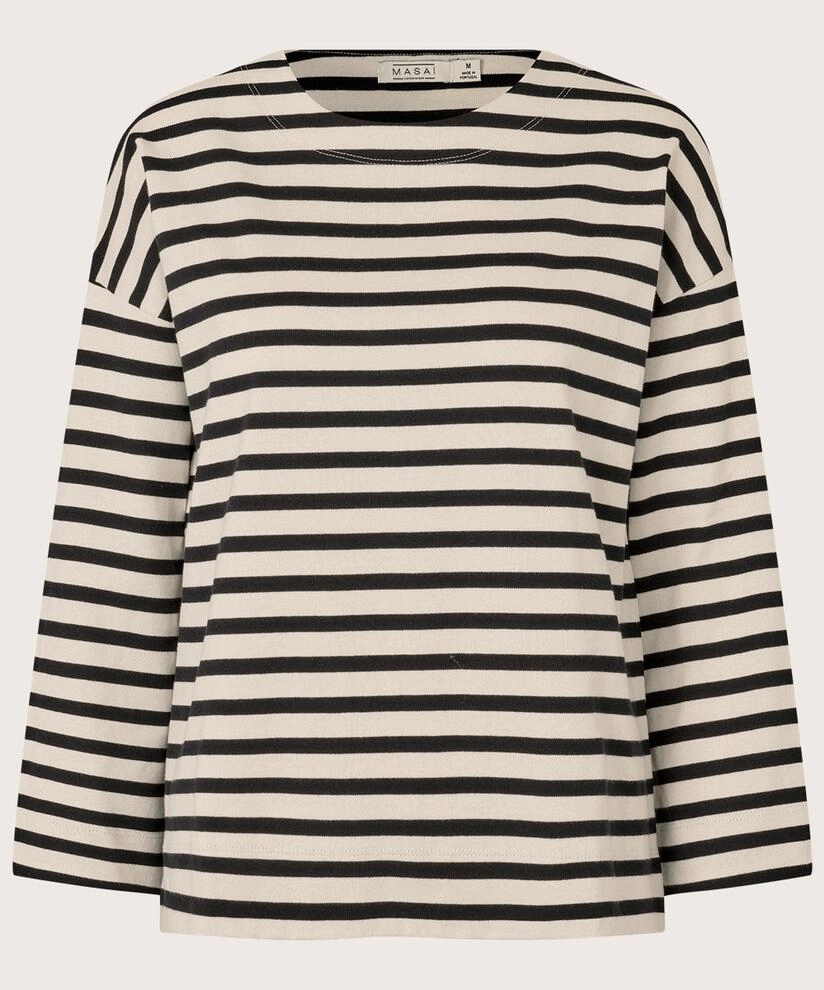 1010682 MaBeannie Top - Dark Lichen Green Reflective Accent Stripes
