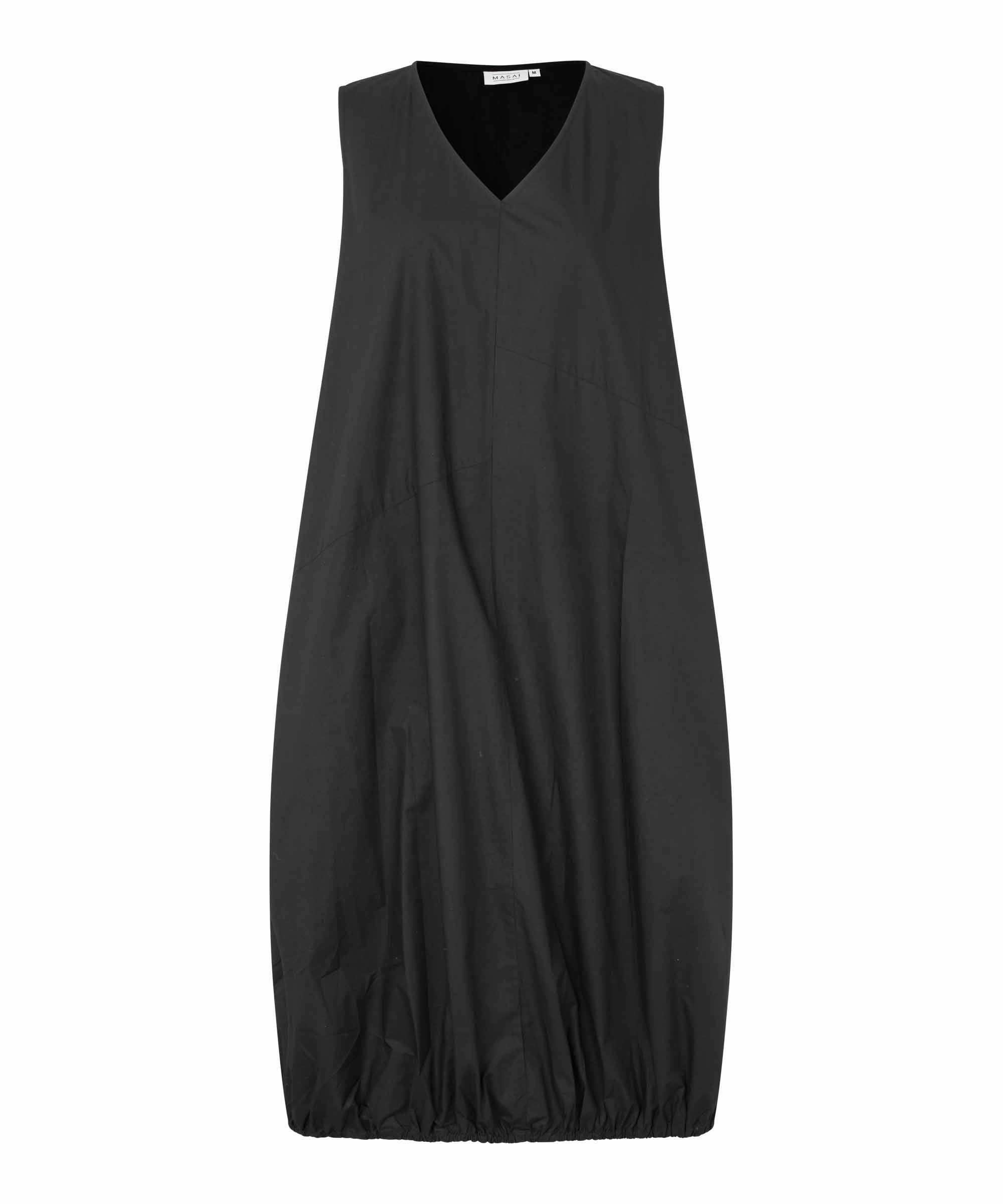1010932 MaOpitala Dress - Black Shine Skin Pleat Breeze