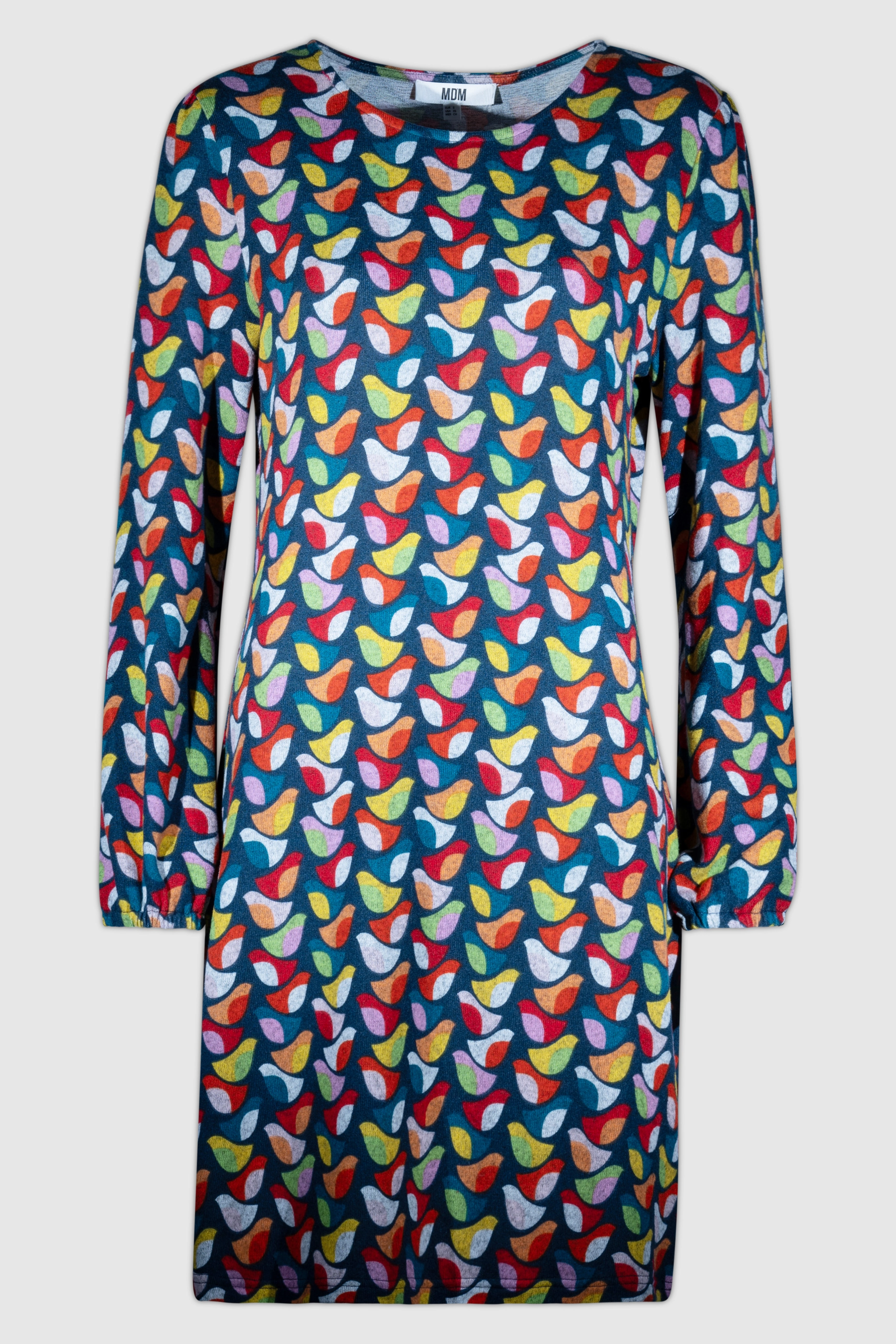 15502724 Floral Print Dress - Multi Button Chic