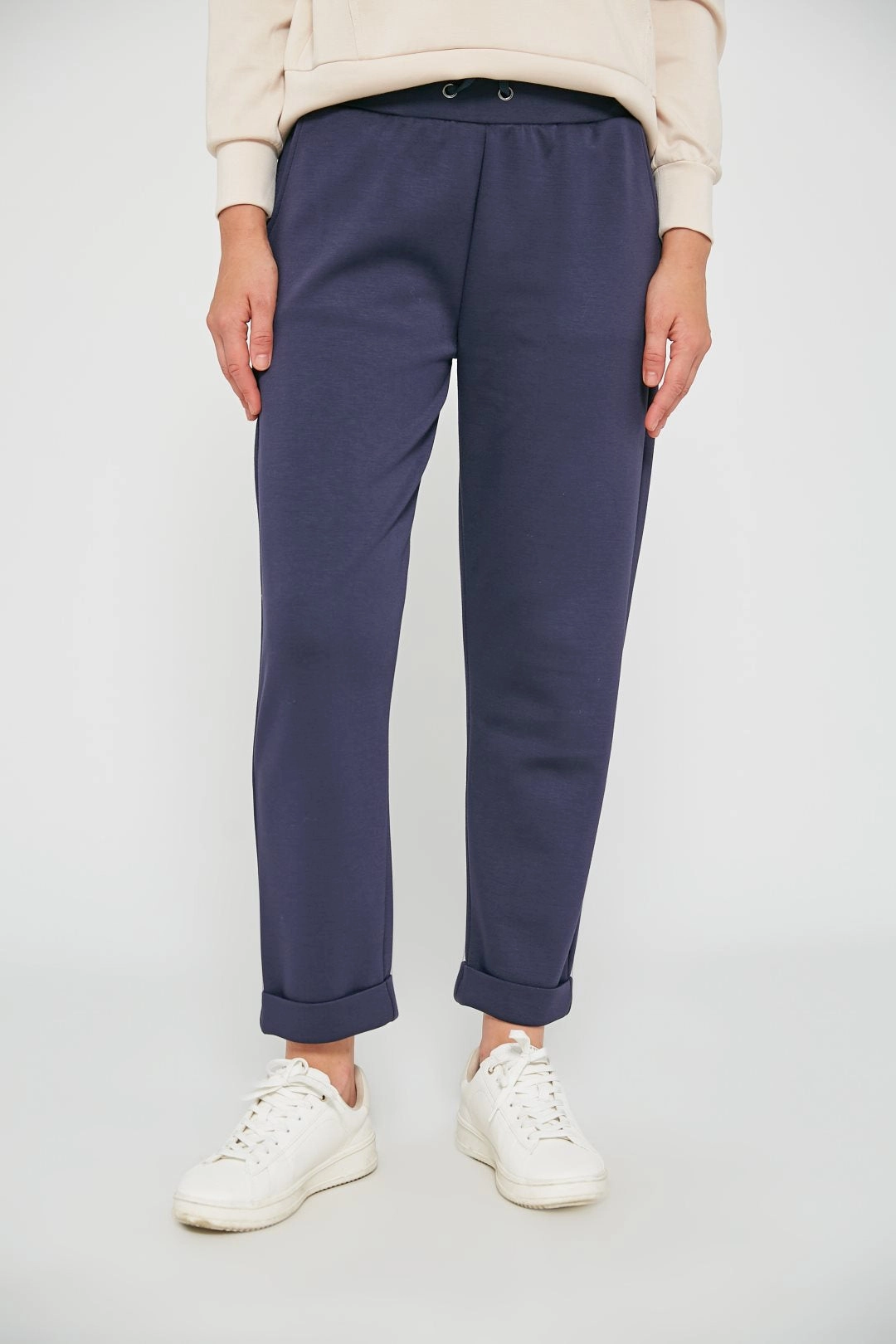 17343665 Trousers with Drawstring - Light Grey Melange Smart Utility