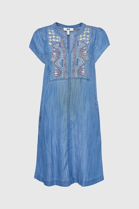 Party Floral Breathable fabric 27572312 Denim Dress