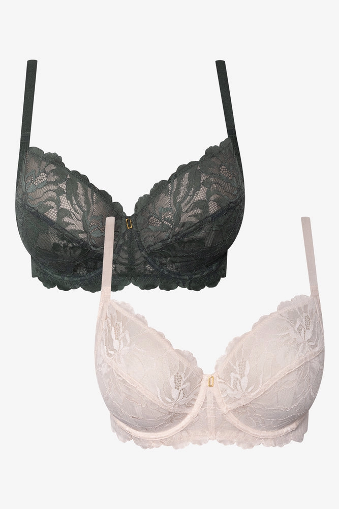 Oversized fit seams 2 Pack Lace Bras