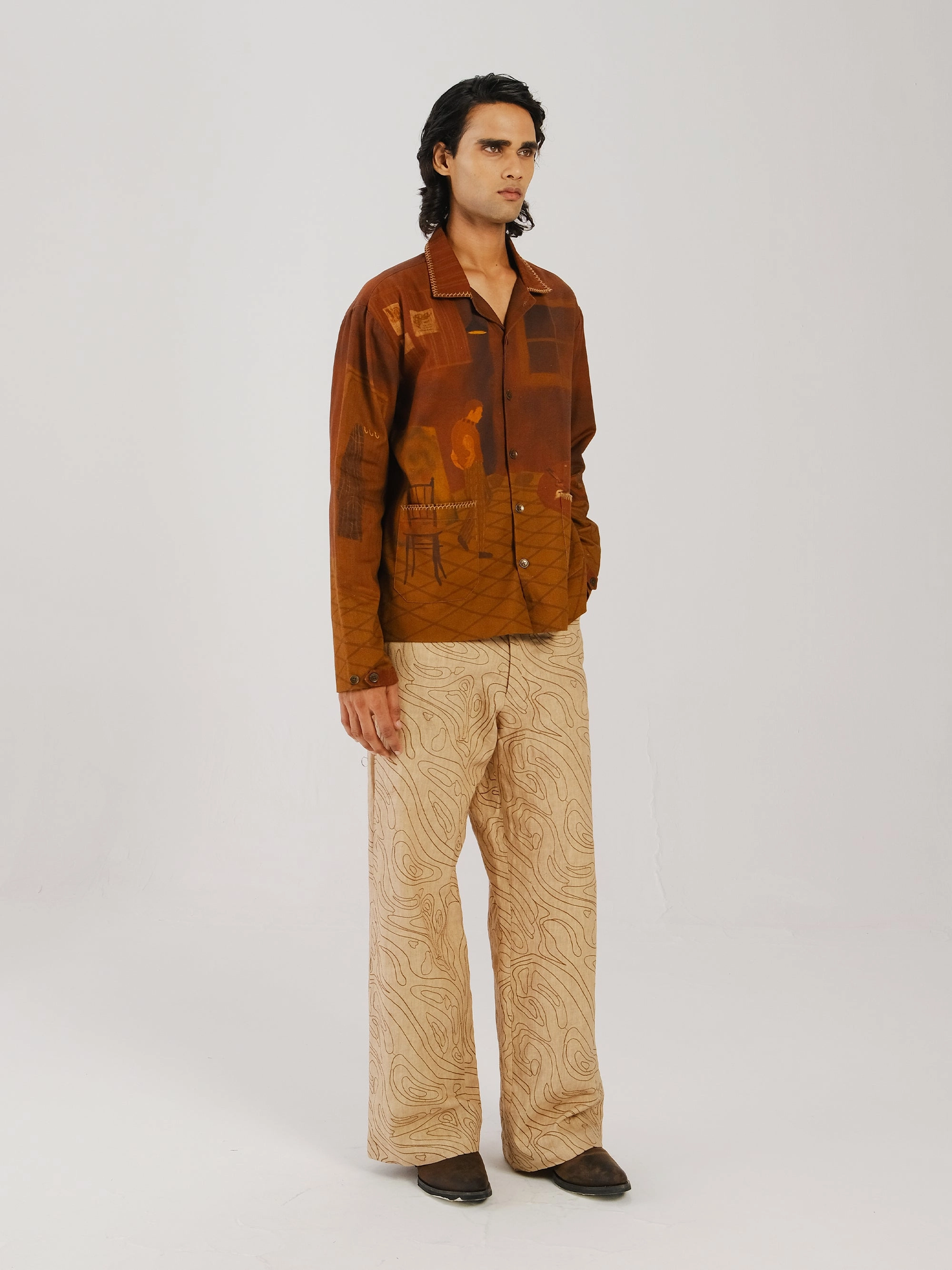 60'S Pants Hygienic Coating Movement Fit