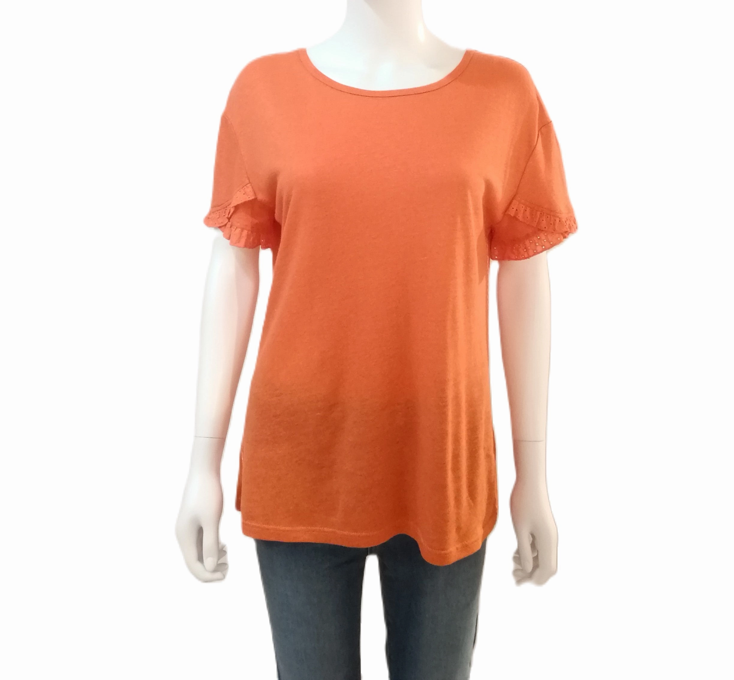 84276242 T-Shirt - Orange Sleeveless Top
