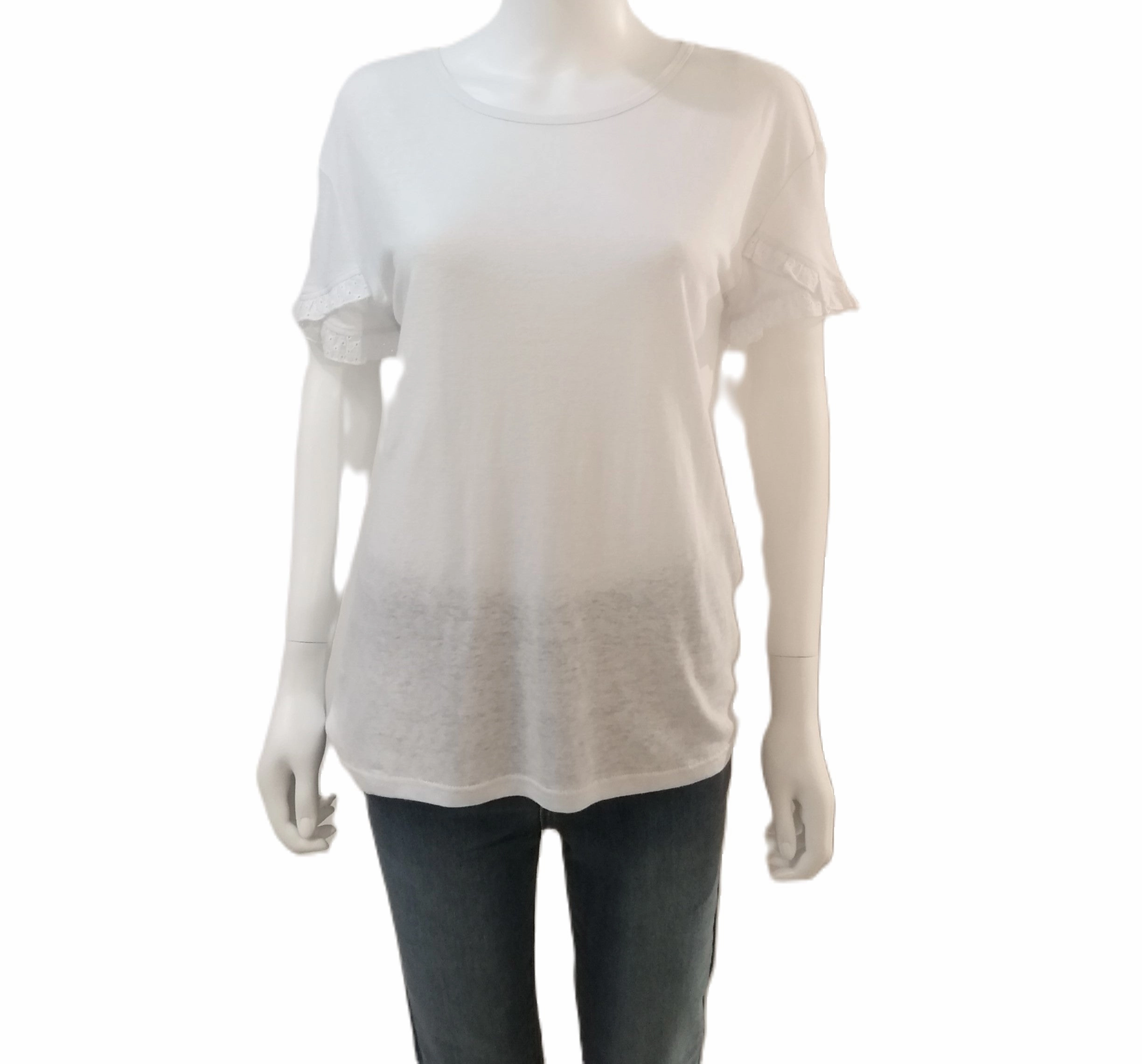 84276242 T-Shirt - White Tear Resistant Weave Reverseble Design