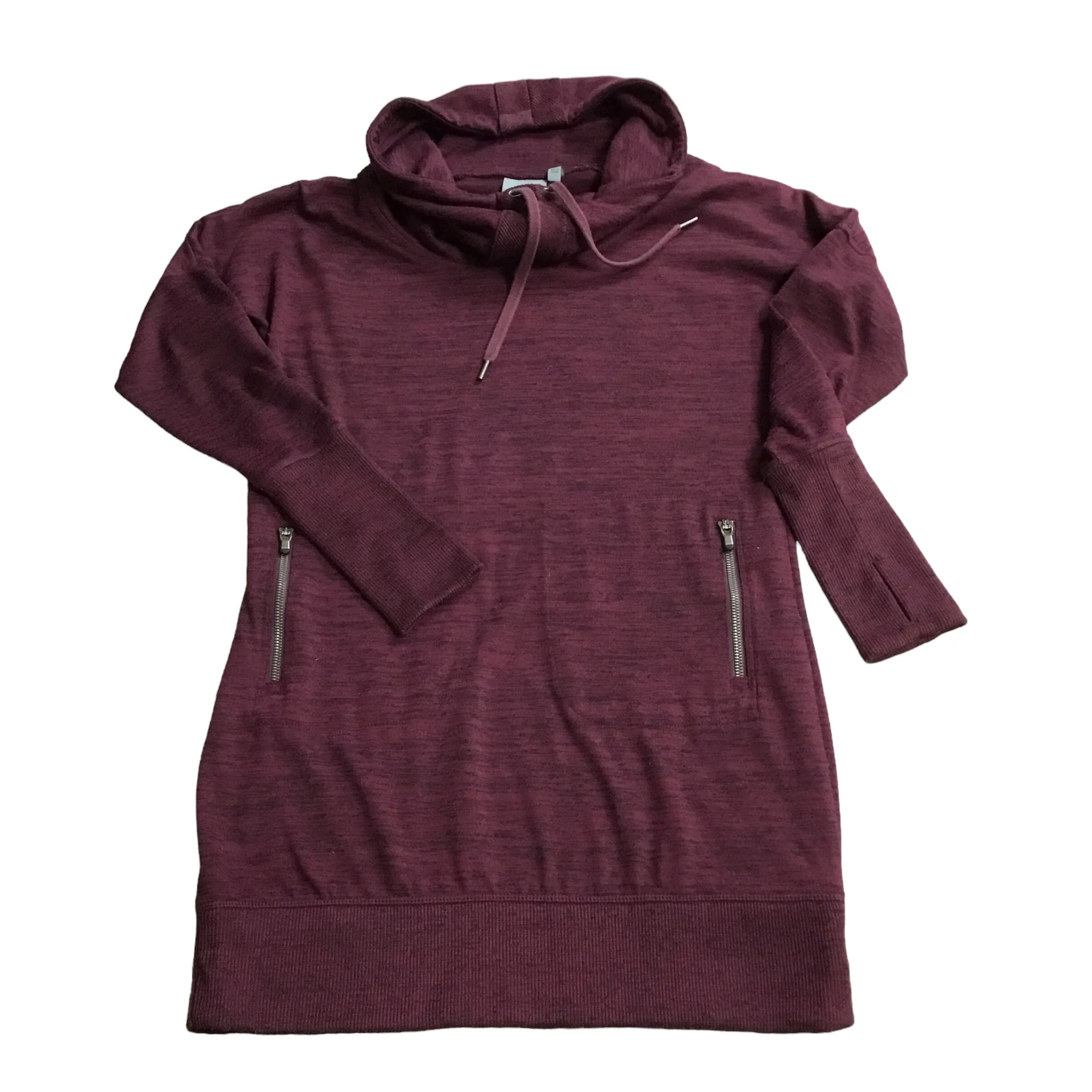 Smooth Zipper Action Athletic Jacket By Athleta In Purple, Size: Petite   S