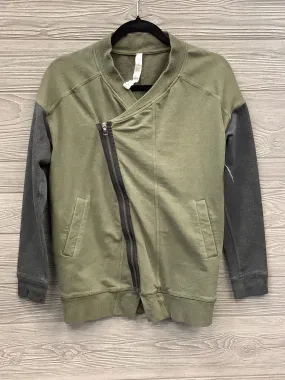 Athletic Jacket By Lululemon In Green, Size: 4 Clean Fit Secure Closure System