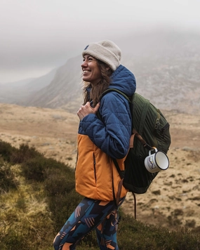 SlimSilhouette Singletrack Recycled Thermore? Insulated Jacket - Dark Denim/ Apricot
