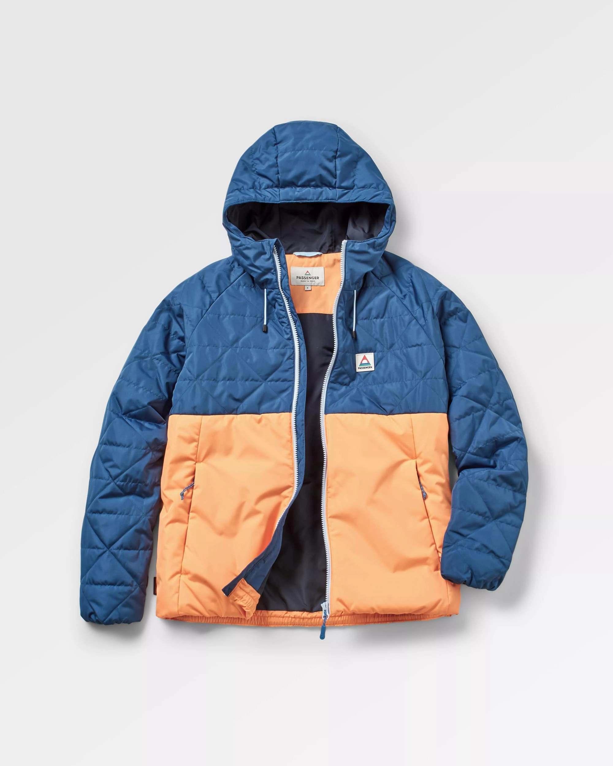 Light Padding Convertible Features Singletrack Recycled Thermore? Insulated Jacket - Dark Denim/ Apricot