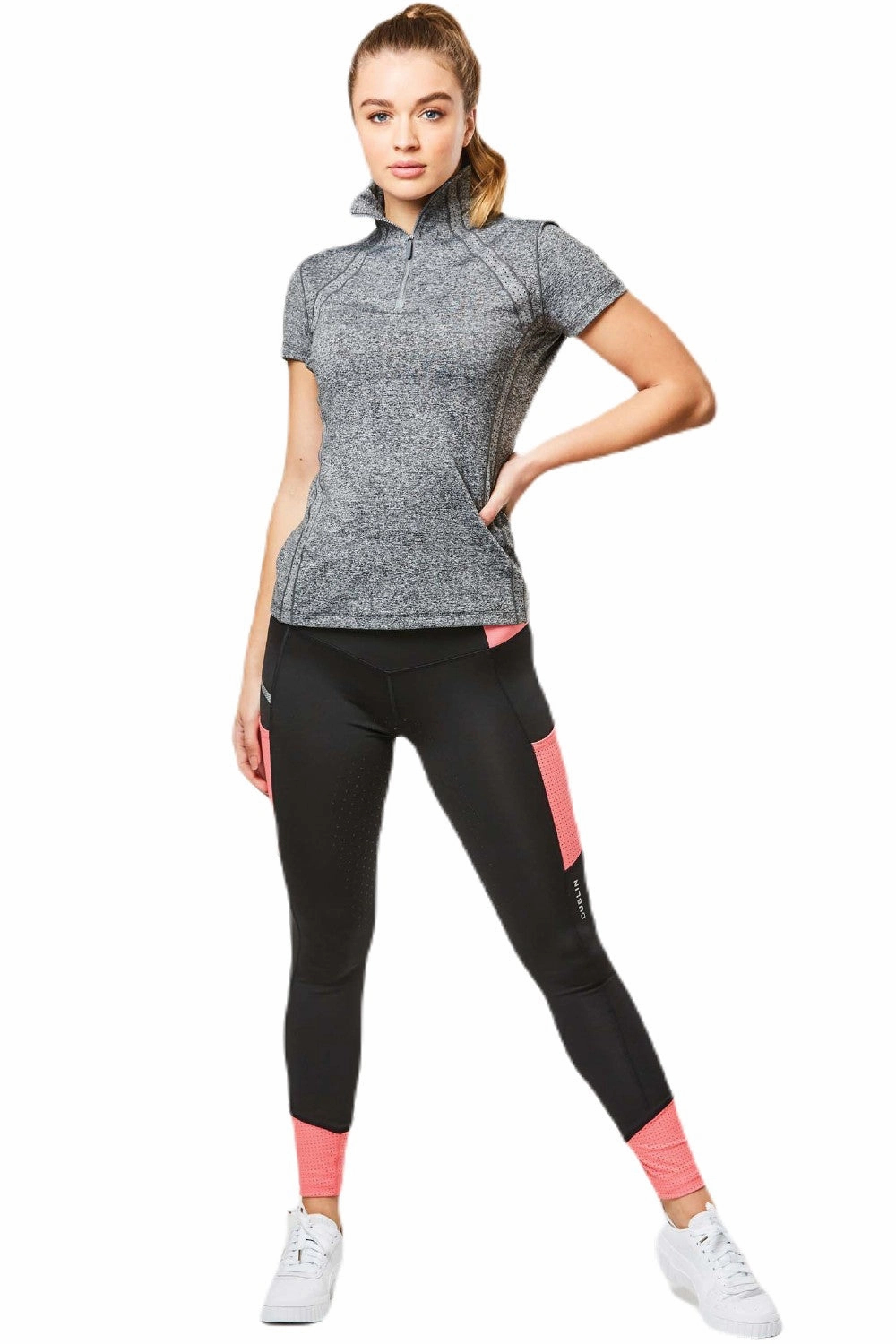Chilly Weather Comfort Dublin Childrens Power Performance Mid Rise Colour Block Tights