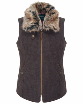 Alan Paine Surrey Ladies Tweed Gilet Casual Style