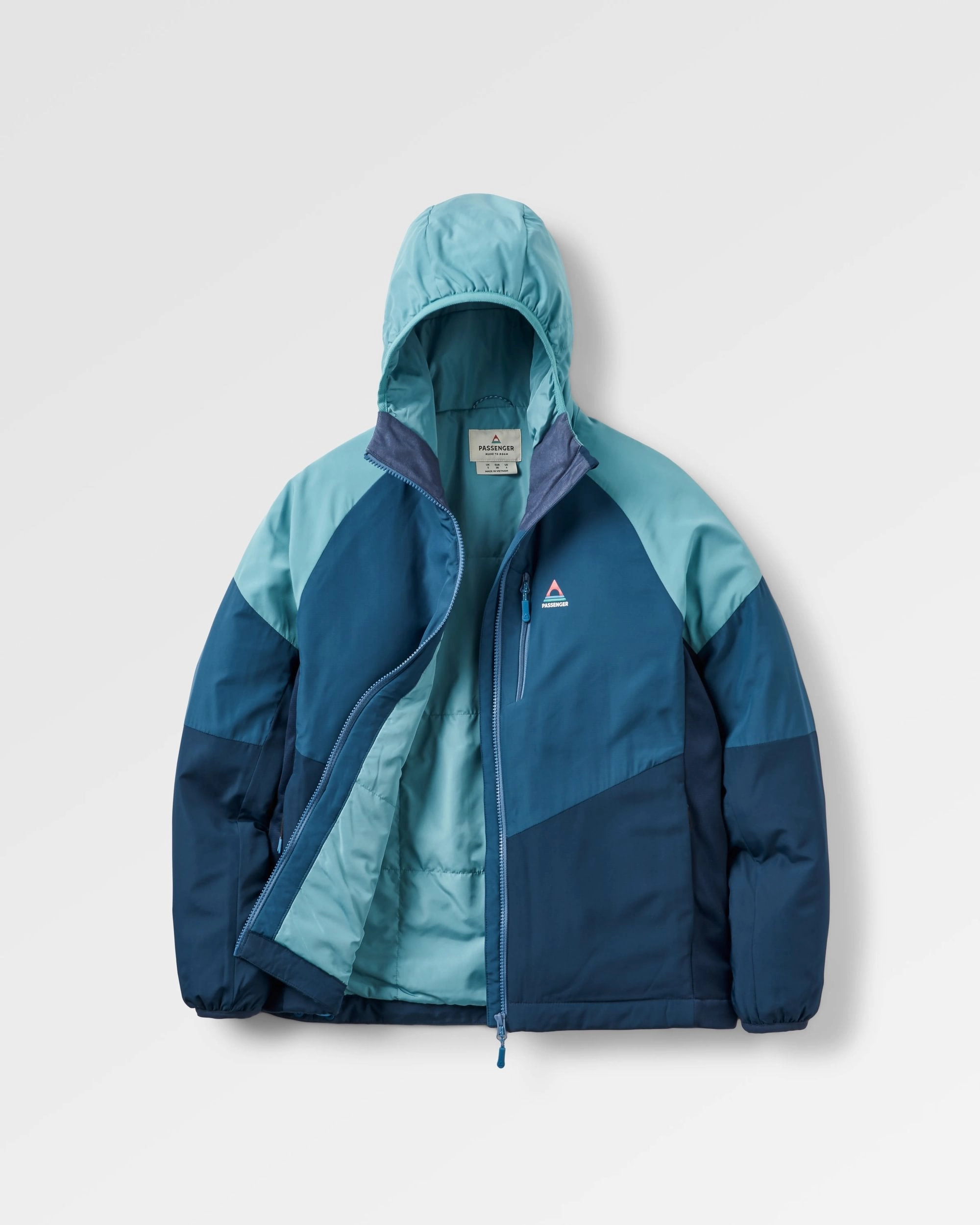 Shasta Lightweight Recycled Thermore? Insulated Jacket - Rich Navy/Dark Denim/Arctic Double Layered Collar