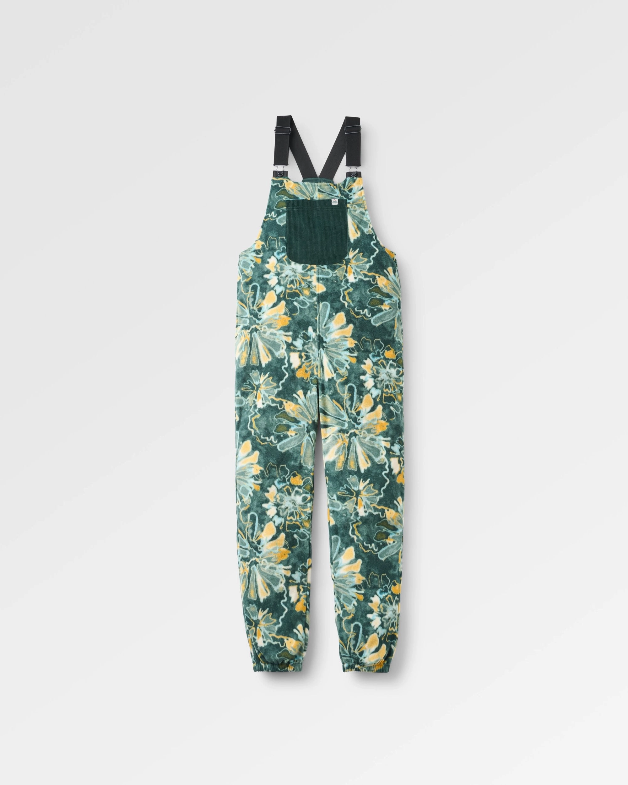 Ace Recycled Polar Fleece Dungarees - Frost Dark Fern Stretchable Wear Core Fit