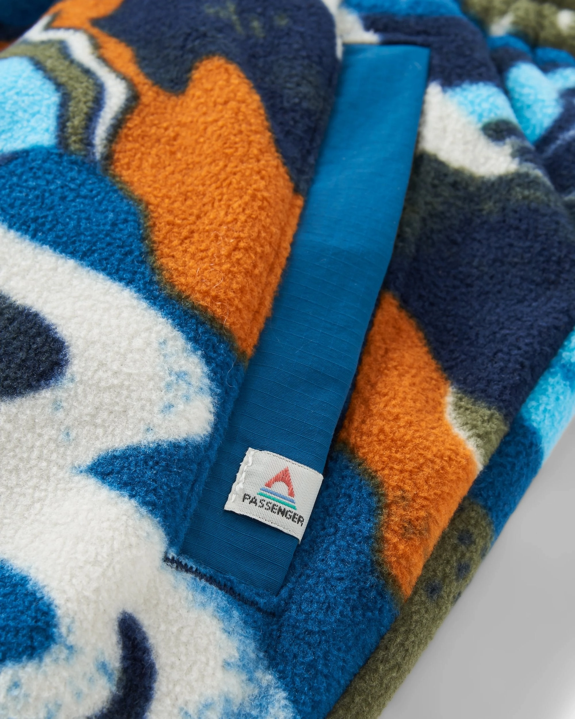 Ace Recycled Polar Fleece Joggers - Adventure Tidal Blue Soft Waist Form Fitting
