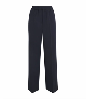 Weekend Max Mara Hateley Trousers in Navy Smooth Finish HeatRegulatingLining
