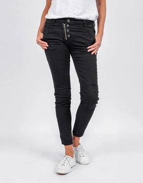 Italian Star Jeans - Black Family Style Gym Ready Daily Wear Low Impact Manufacturing