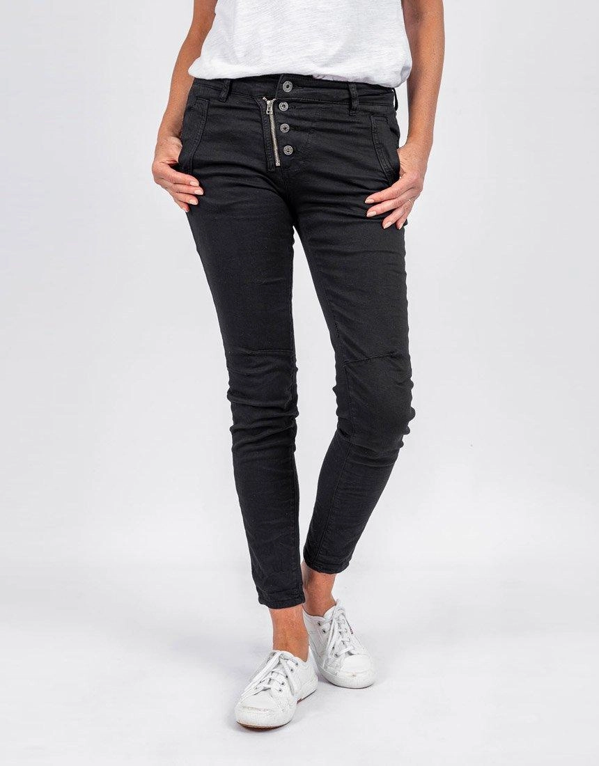Italian Star Jeans - Black Family Style Gym Ready Daily Wear Low Impact Manufacturing