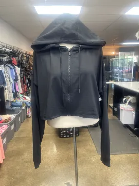 Athletic Jacket By Mono B In Black, Size:L Comfy Street Piece