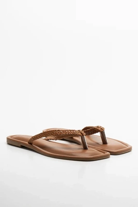 Active Day packable Weave Thong Sandal Brown