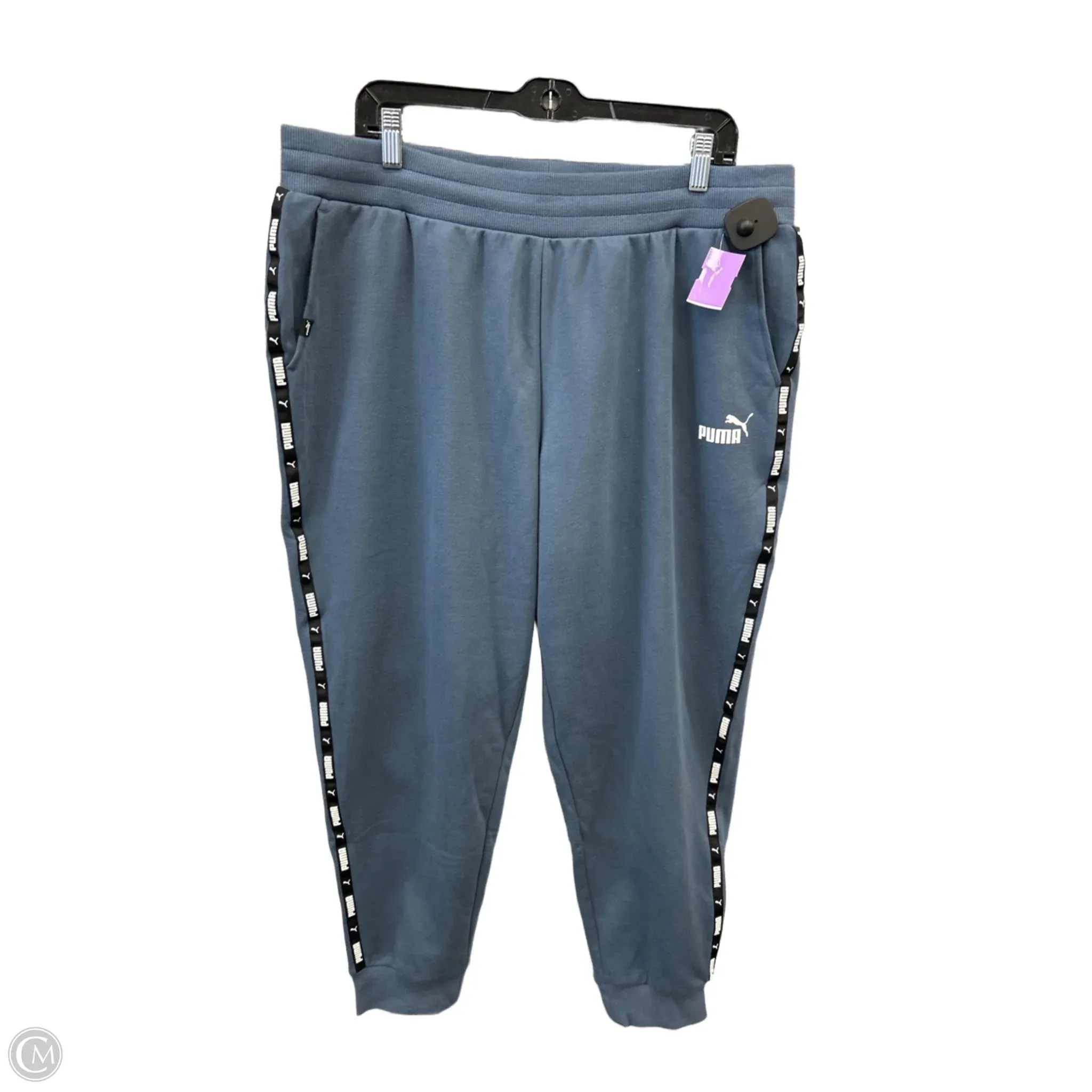Athletic Pants By Puma In Blue, Size: 2x Sporty Touch Commuter Ready