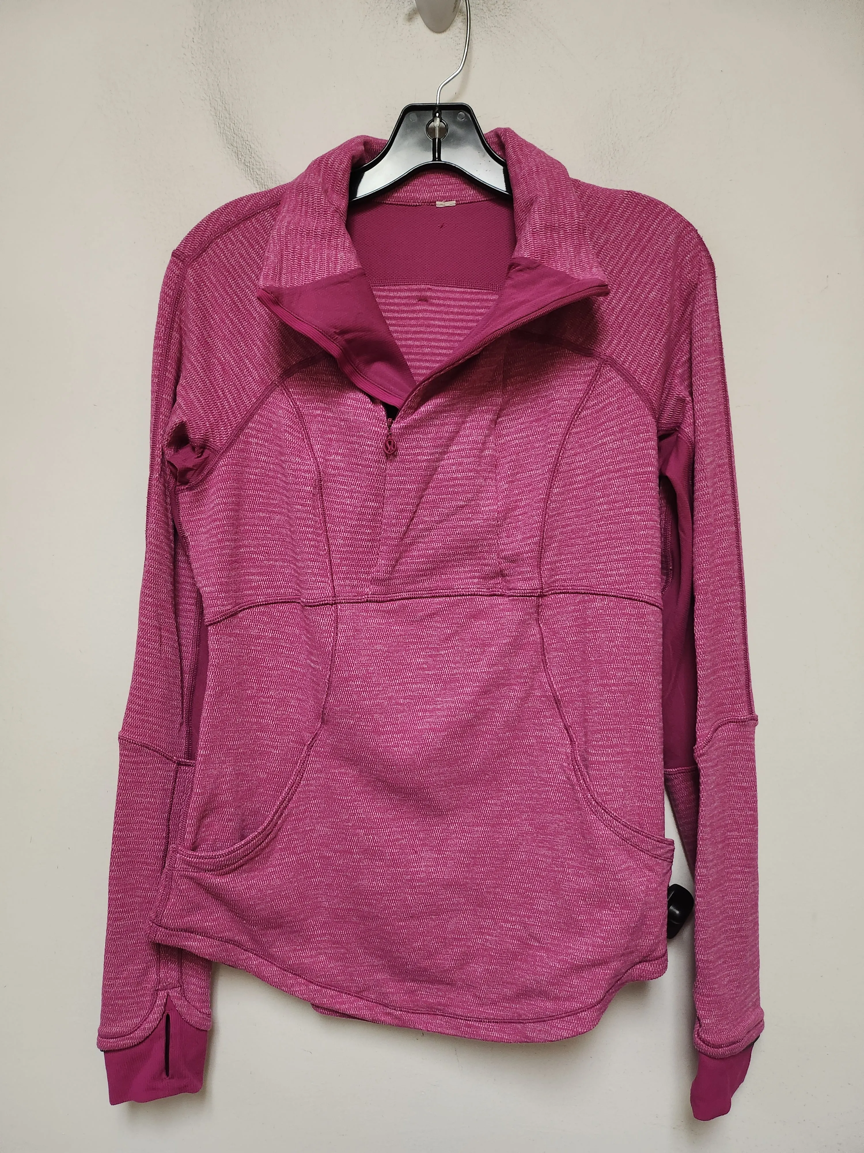 Athletic Jacket By Lululemon In Pink, Size: M NonBulkyLayering Non Bulky Insulation