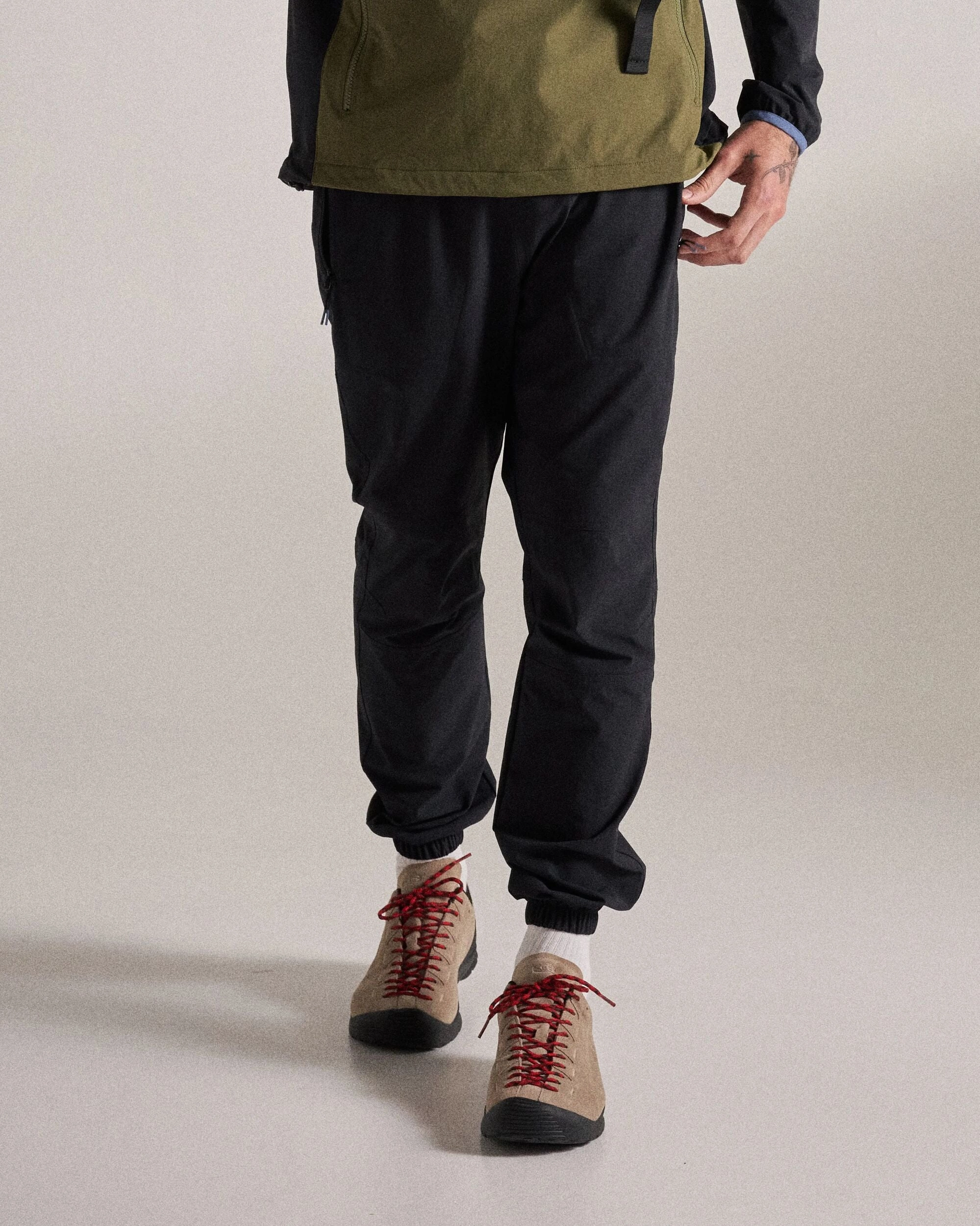 Water-resistant Stride Recycled Active Trail Jogger - Black