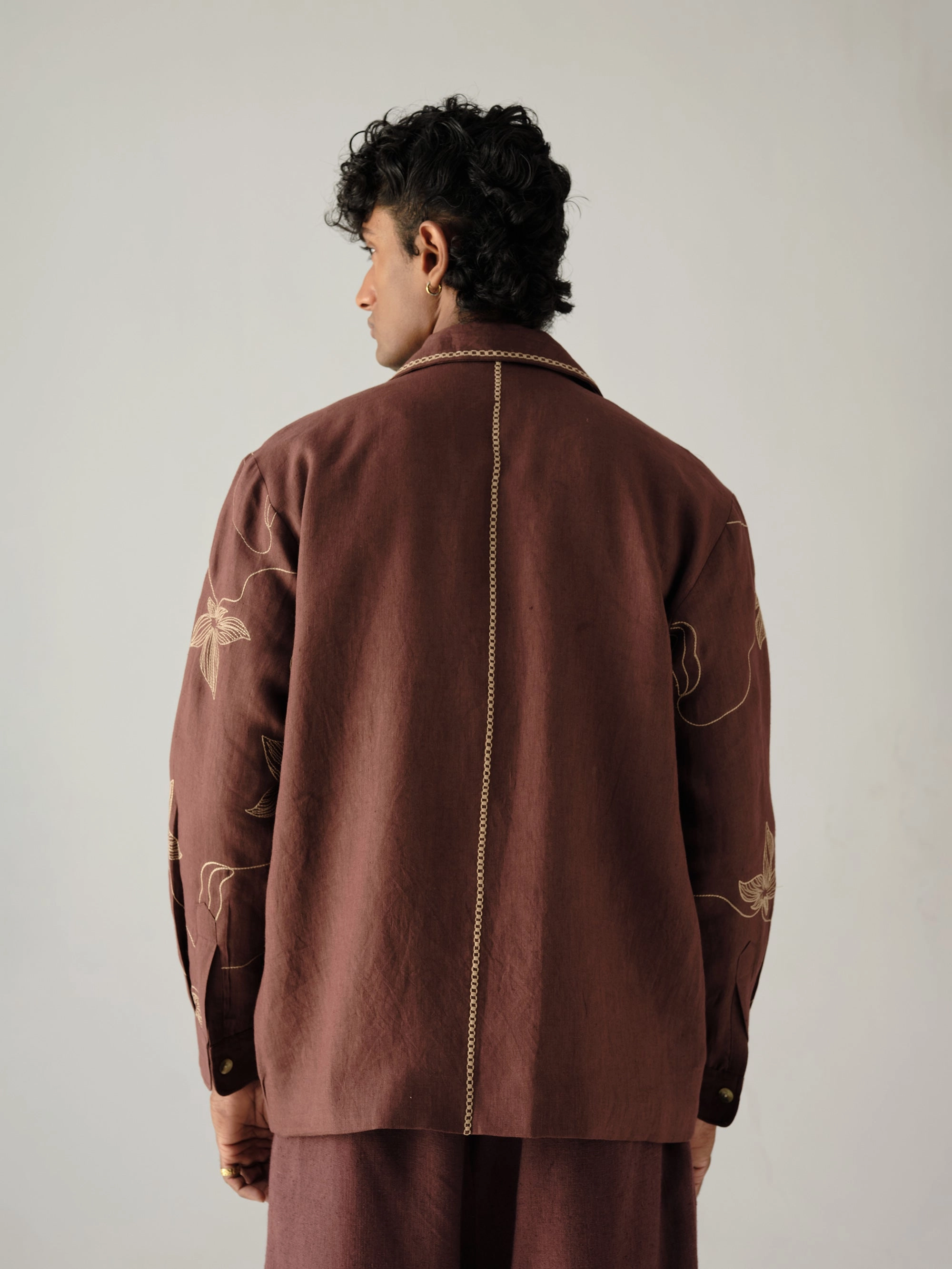 Noise Free Material Bloomer Shacket