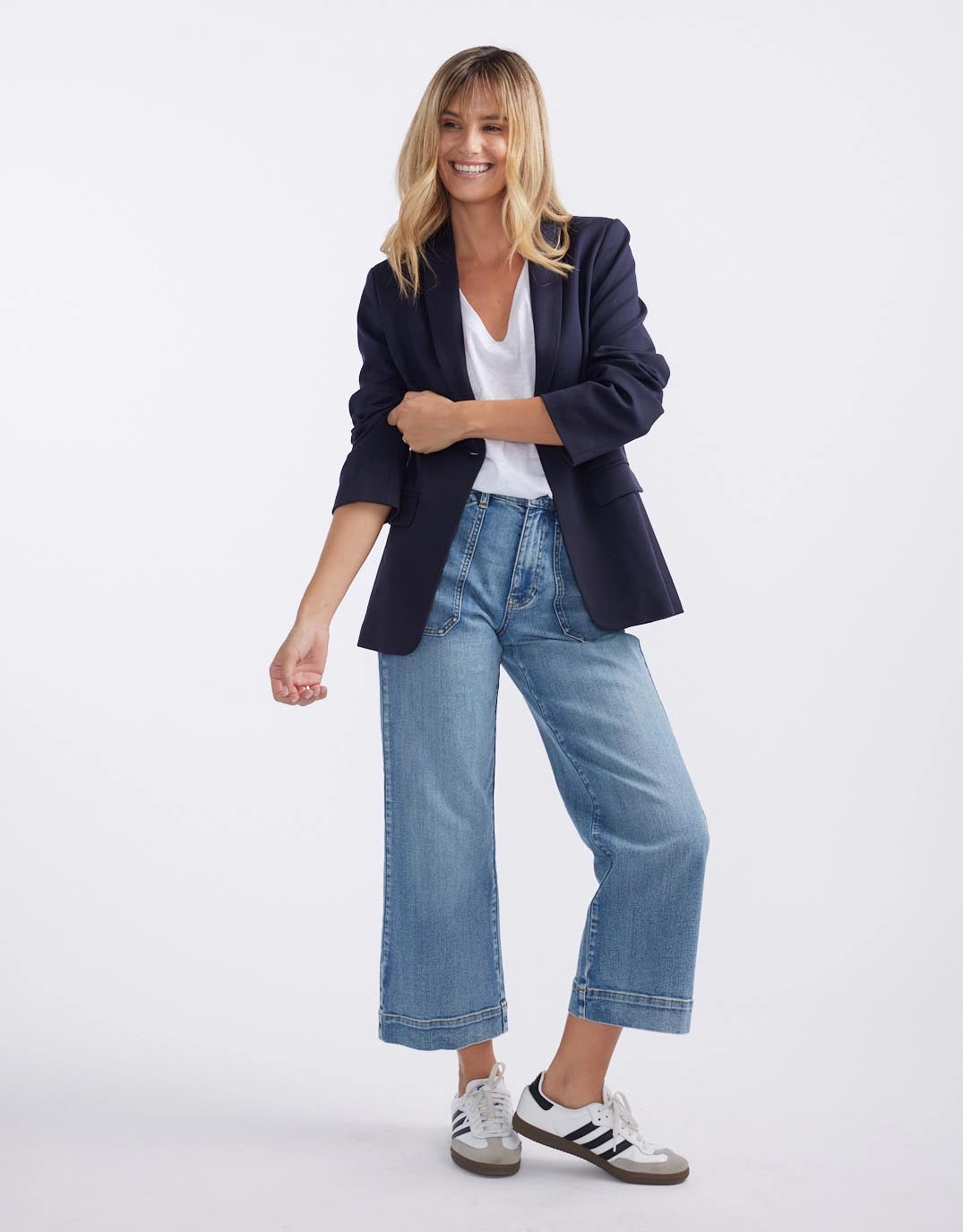 Timeless Ponte Blazer - Navy Multi Purpose Layer