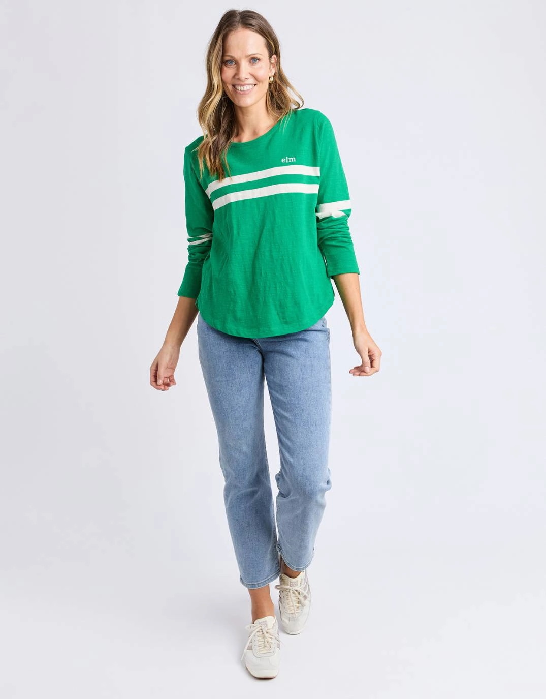 Casual Essential Adora Long Sleeve Tee - Pine Green