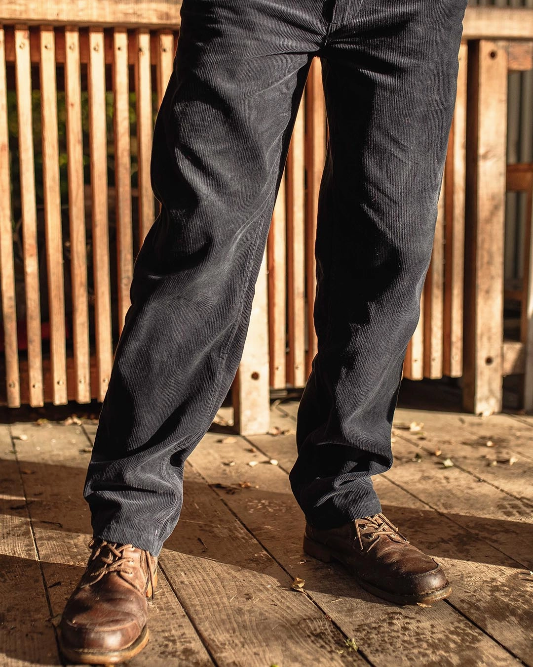Adventurer Cord Trouser - Deep Navy Flexible Ankle Cuffs