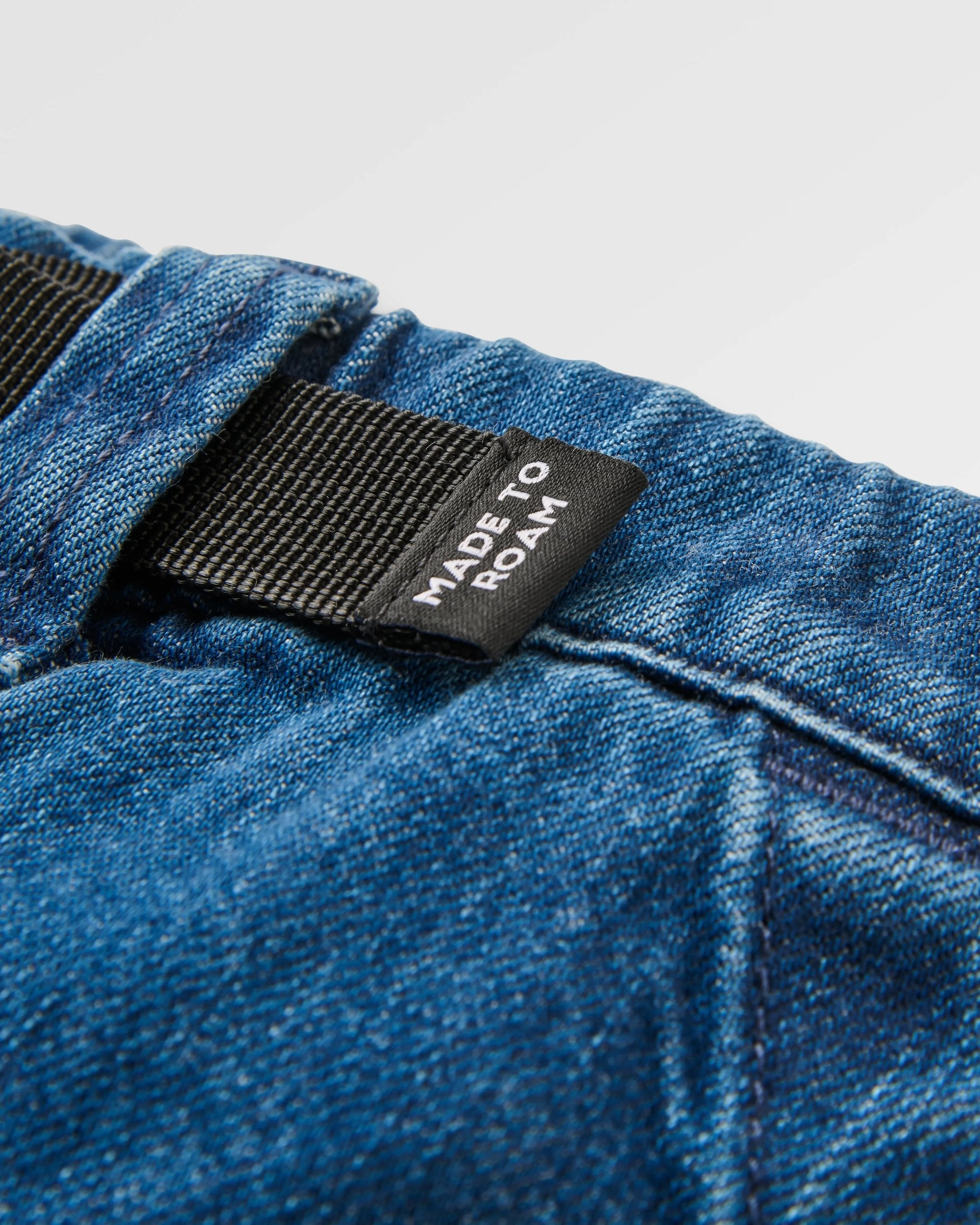 QuickReleaseFastenings Mesh Lined Adventurer Denim Trouser - Mid Wash Denim