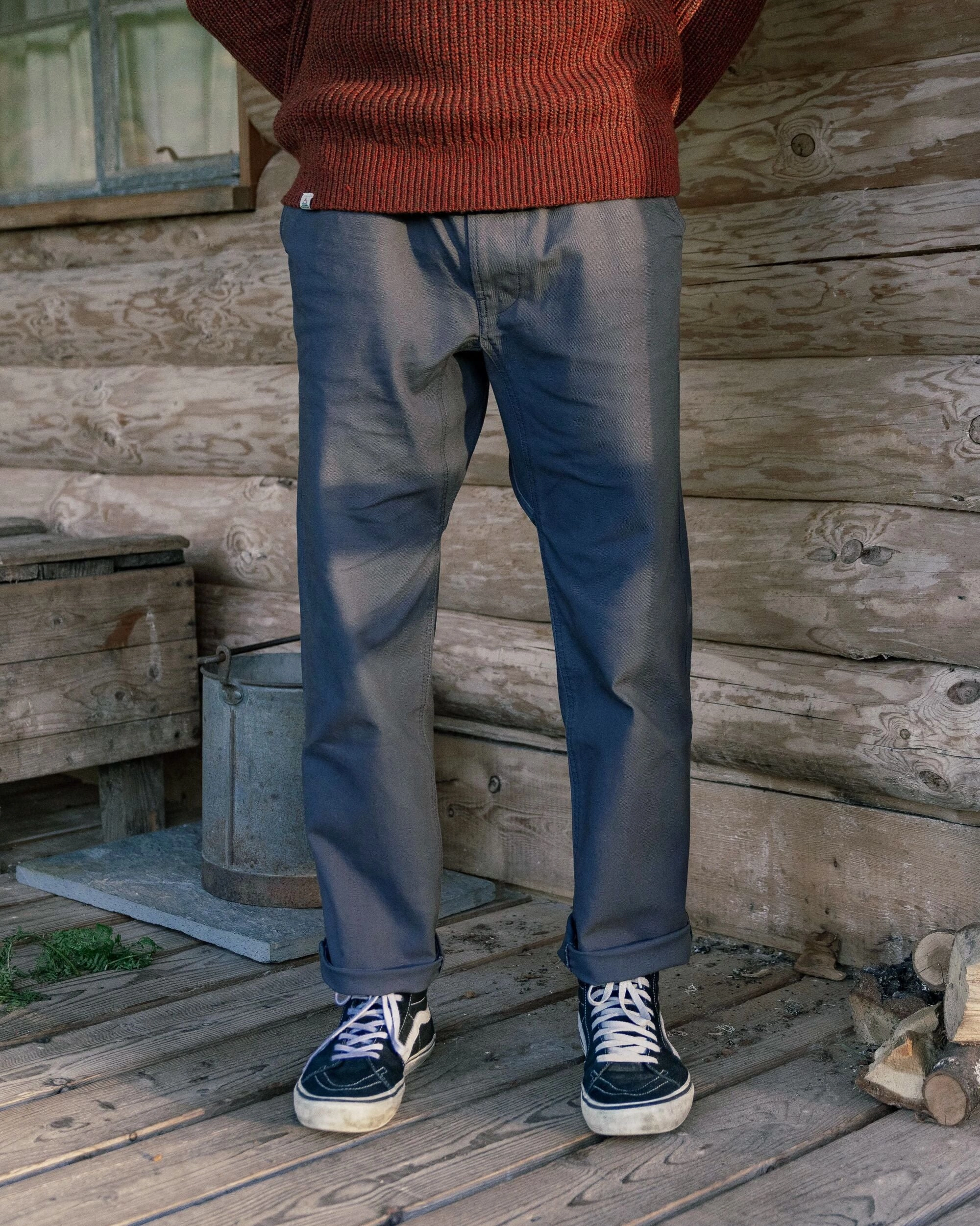 Adventurer Organic Canvas Trouser - Charcoal Performance Wear