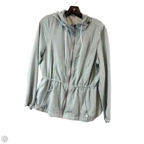 Simple Detail WaterResistant Coating Athletic Jacket By Avalanche In Teal, Size: L
