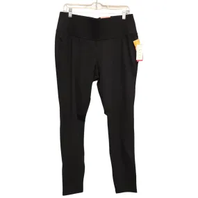 Athletic Pants By Livi Active In Black, Size:1X Stain Resistant Weave Sleek Design