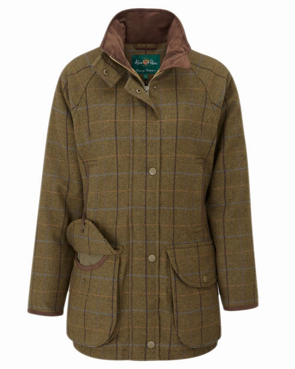 Alan Paine Combrook Ladies Tweed Coat Clearance Frictionless Lining Hidden Storage Compartments
