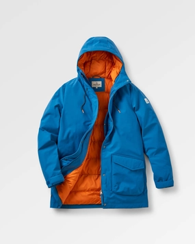 Belted Style Insulated Core Technology Alaska Recycled Insulated Parka - Blue Steel
