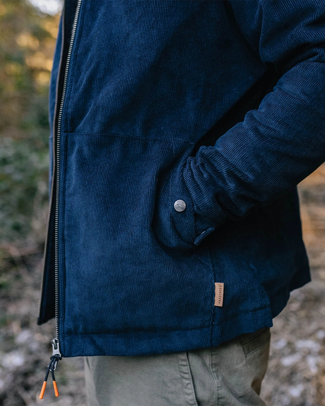Sealed Seams Warmth Retention Technology Alder Cord Jacket - Deep Navy