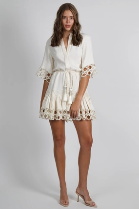 Satin Fabric ALEXIS | Kaila Dress - Alabaster