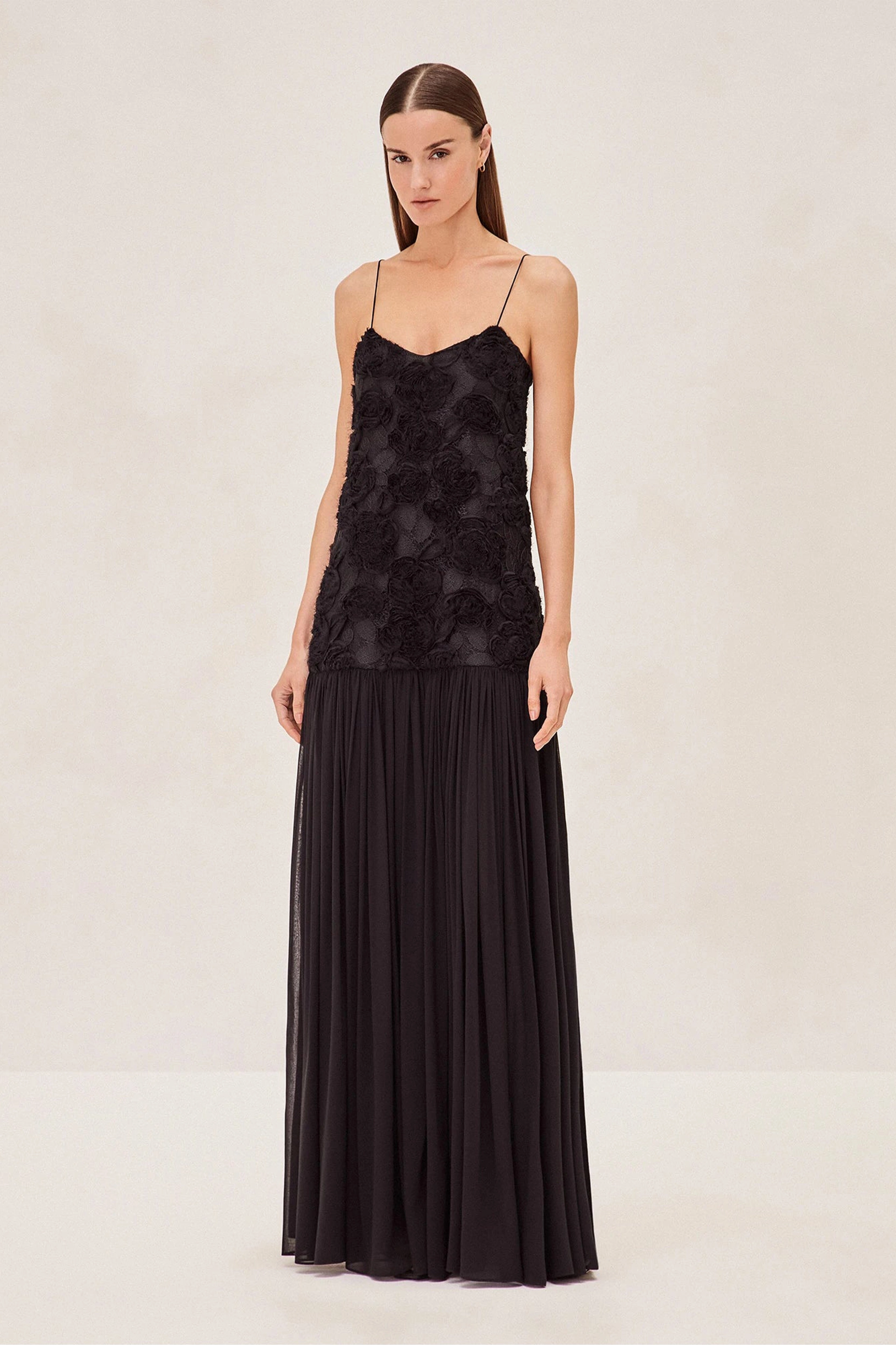ALEXIS | Natalina Dress - Black AntiFrayEdging